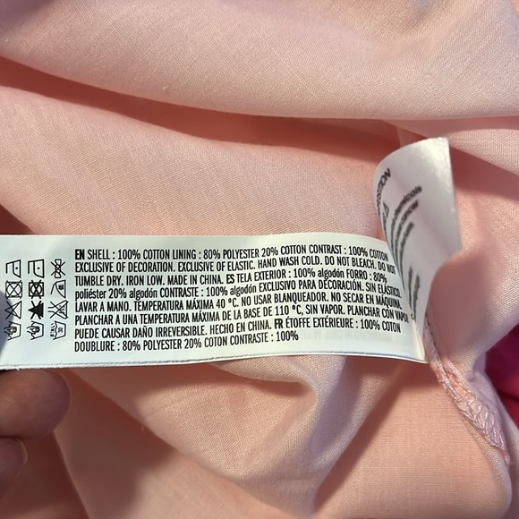 NWT English Factory Pink Multi Tier Scalloped Womens Dress Size 1X - Picture 9 of 10